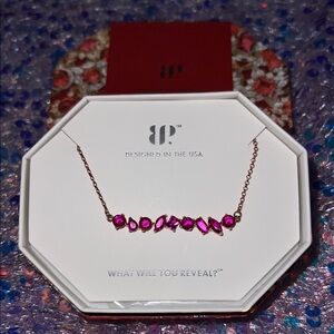 RBP  “the timeless bar” Ruby set in rose gold plating. NWT July  2024